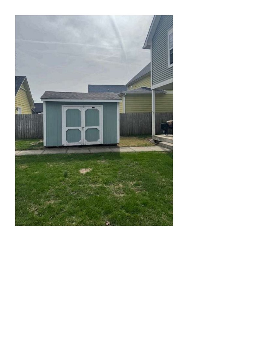 shed with space for an extra bike or some small gear if needed.