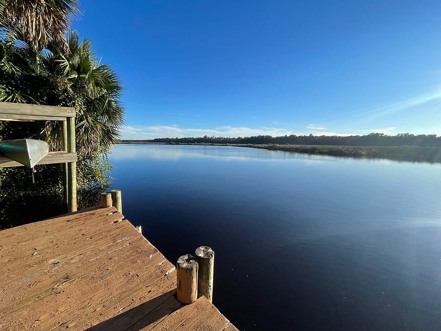 Neighborhood dock by the water. Residence offers its own canoe for you to use. Bring a folding chair and some wine, or some fishing equipment to catch fresh snook, snapper, red fish, and more!