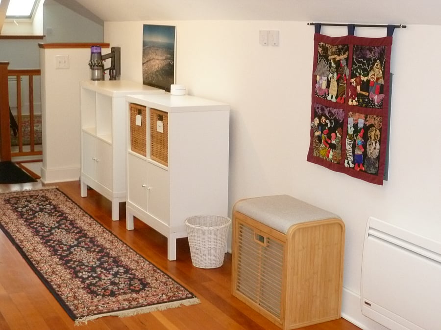 Storage cubbies. 