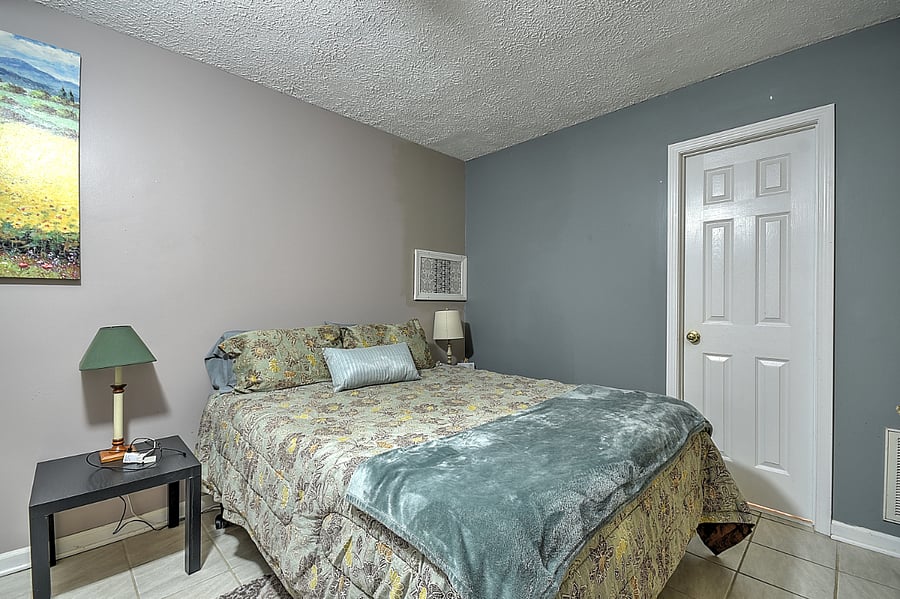 Bedroom #1 (French Room) - this is the master bedroom w/plush queen bed