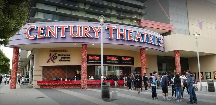 3 minute drive to nearest Century movie theater