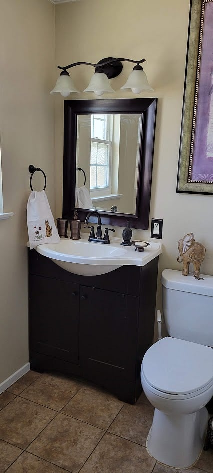 Private bath with shower 