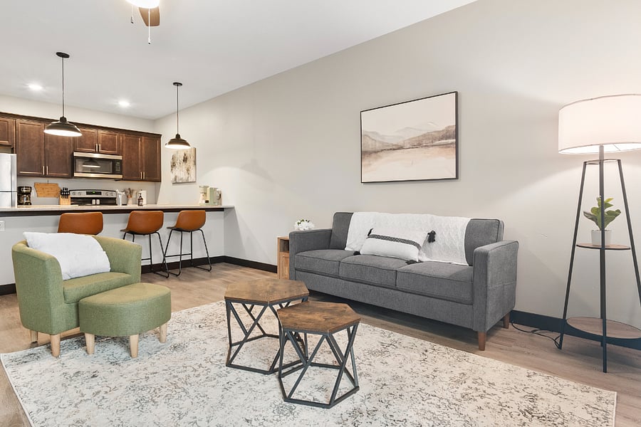 Living room with plenty of space.