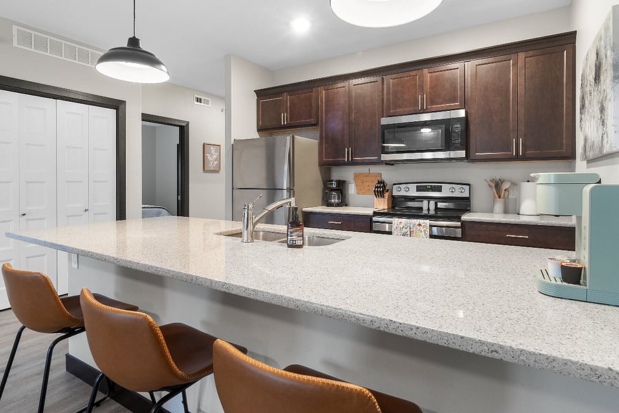 Large, high-end kitchen with all the tools you'll need