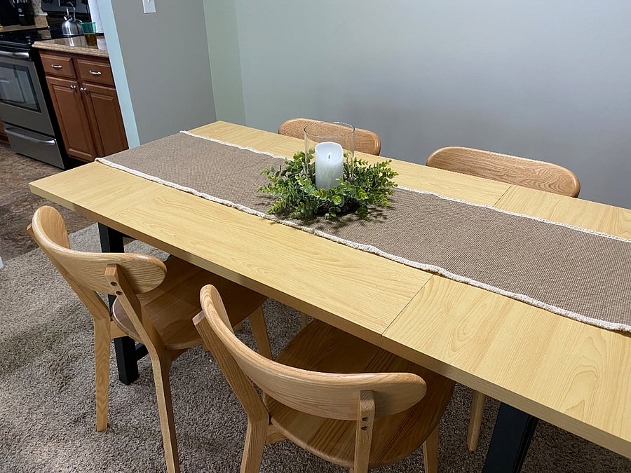 Dining room table with seating for four