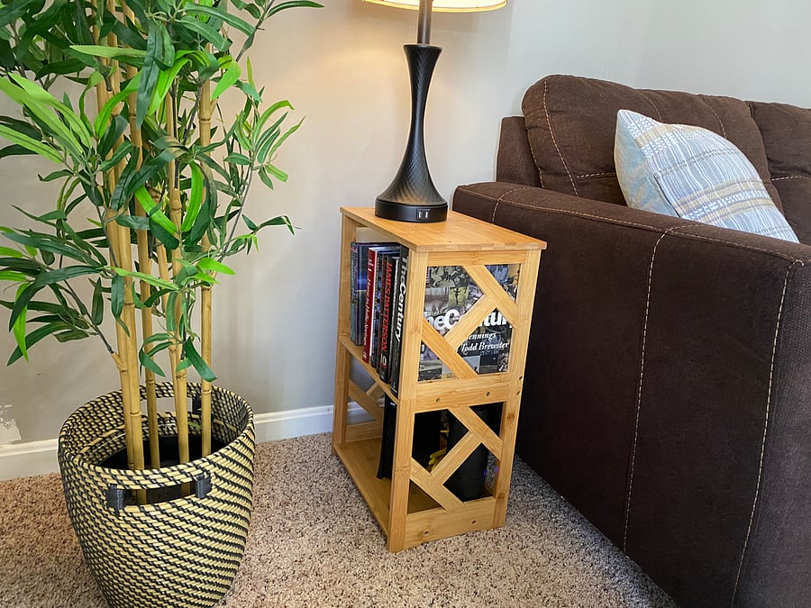 Handy side tables and lamps with built-in USB chargers
