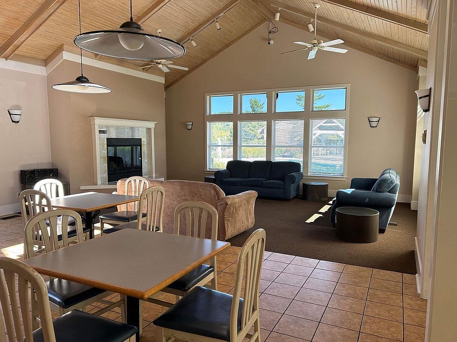 Clubhouse with pool