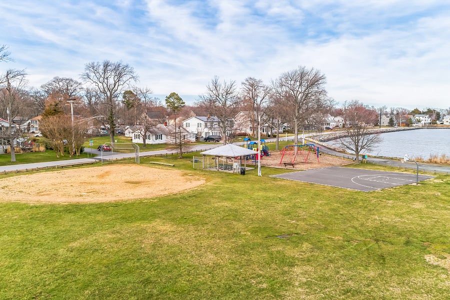 playground off private community park by one of the two community piers. Fishing allowed with license.