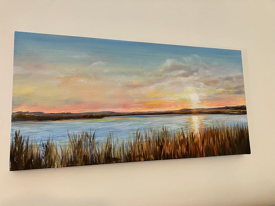 Most of the art is original and painted by our excellent local artist, C. Tighe.