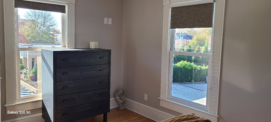 Inside corner view of master bedroom