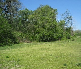 on 6 acres of private land