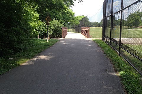 Greenway at end of street. 3 mile loop around golf course