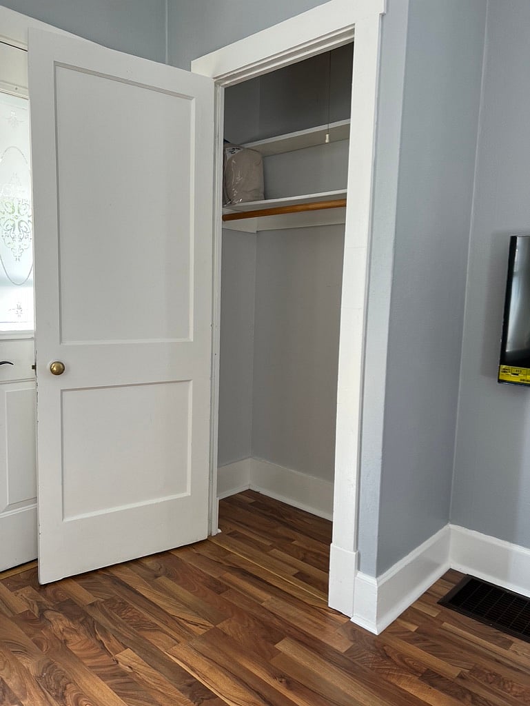 Living room closet at entry
