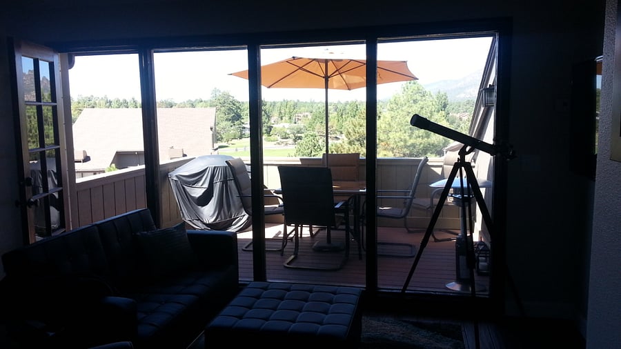 Interior View to Outside Deck