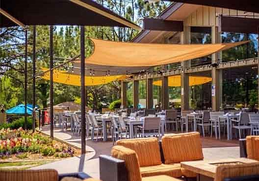 Outdoor Dining Area at Club's Public Restaurant