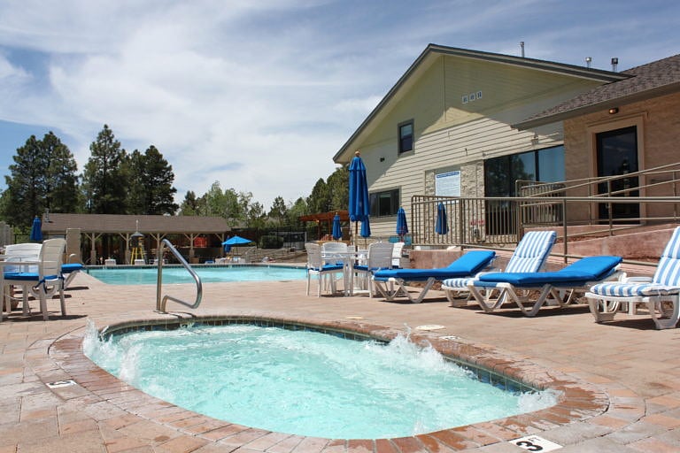One of Two Hot Tubs