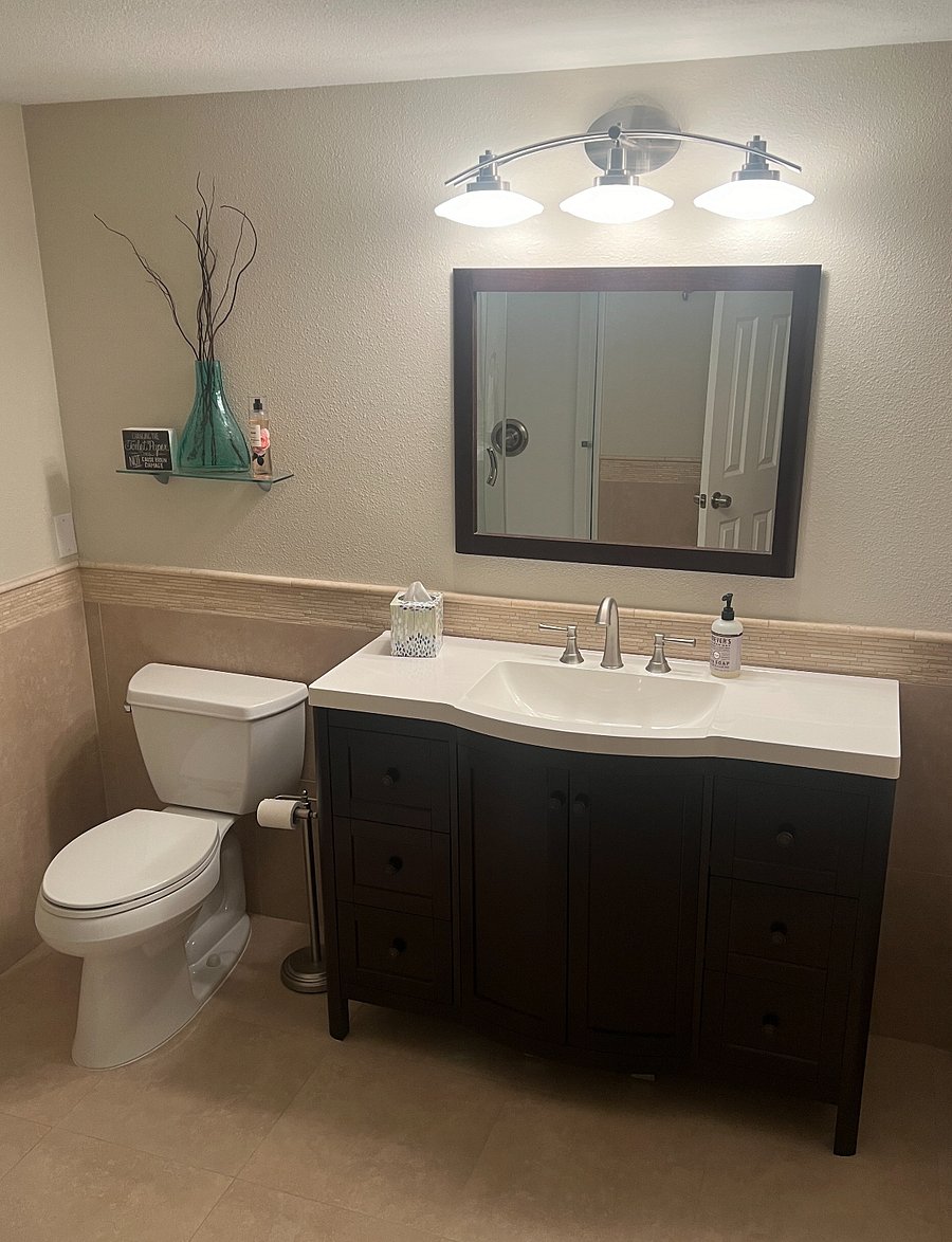 Spacious Bathroom with Full Shower