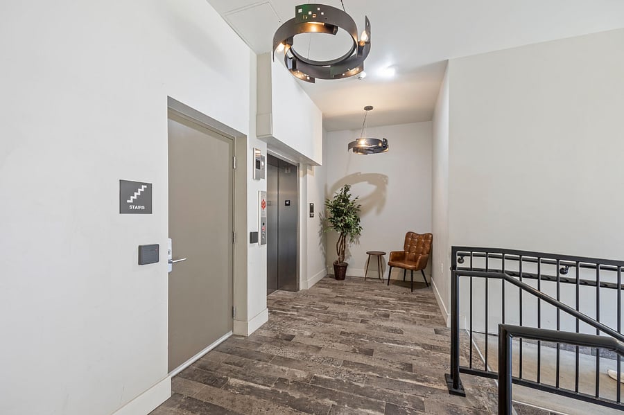 Lobby with Call Box and Secure Mail Room for Deliveries 