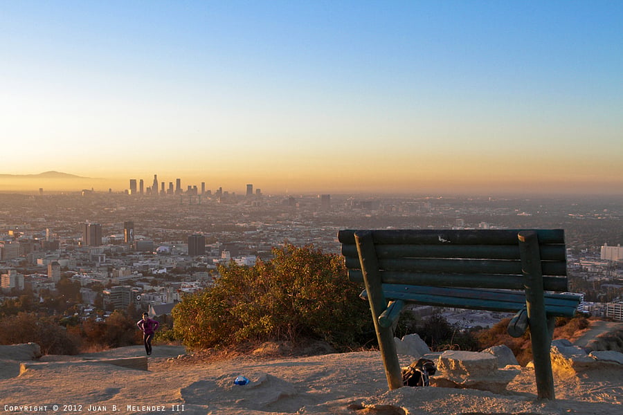Hiking in Runyon Canyon (10-15 min walk from the apartment)