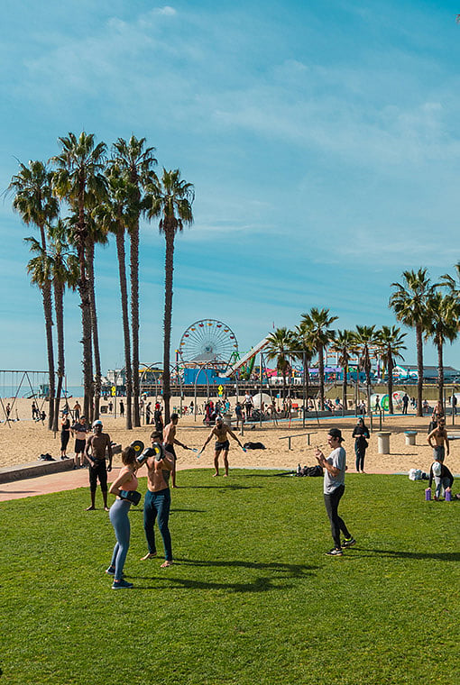 Santa Monica Beach only a 20 min drive from the apartment!