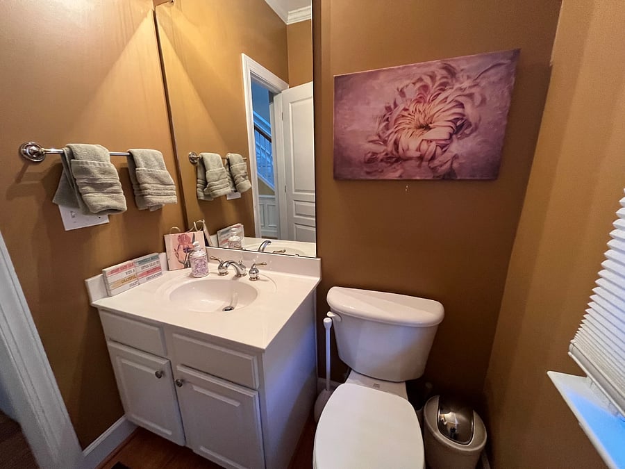 Downstairs half bath