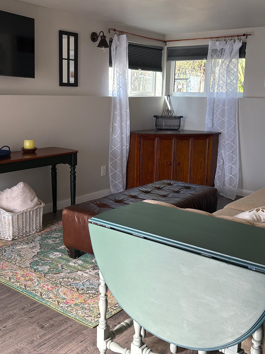 Corner storage with puzzles.