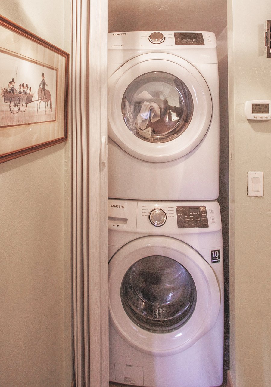 Important area...W&Drier obviously. Inside little hall is door to house bathroom/shower/tub a storage area for sheets, towels, etc.