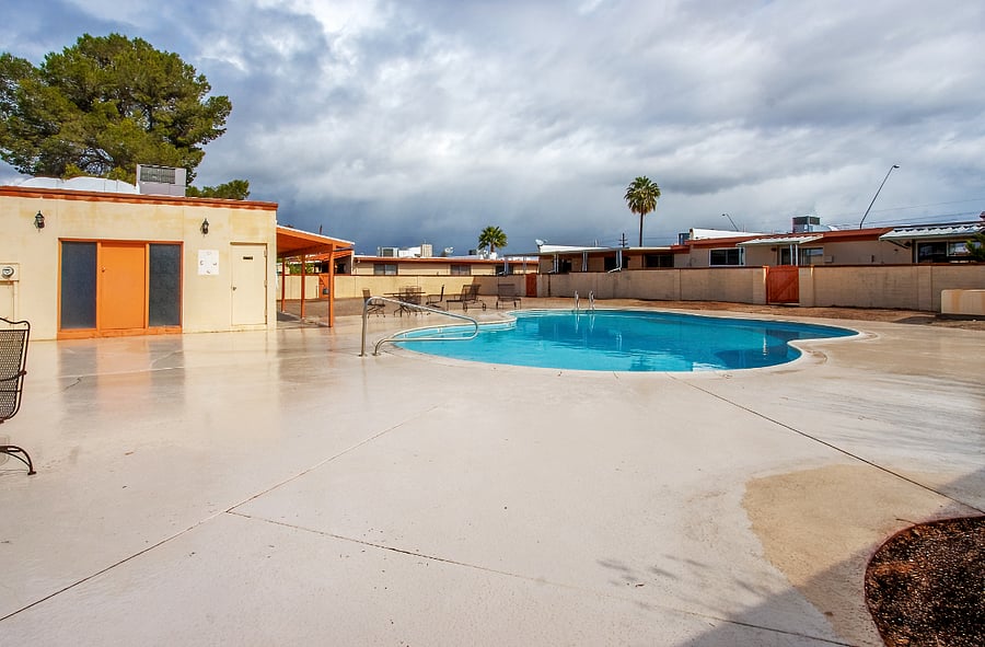 Swimming pool for this Ciudad complex. Few people use it year around.