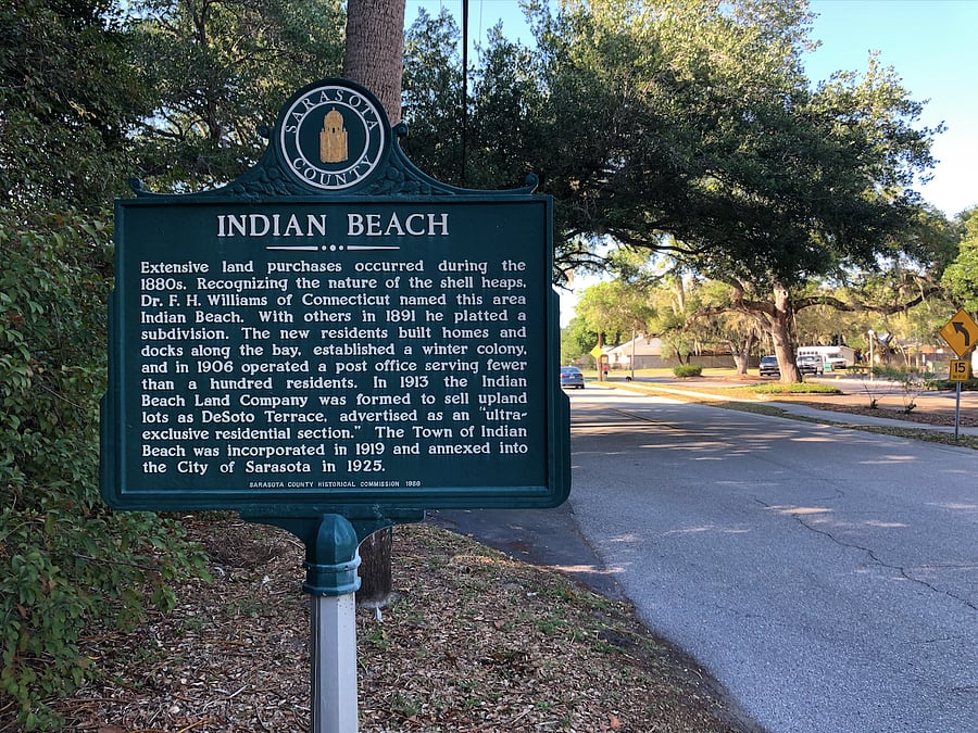 Located in Indian Beach a historic bayfront Sarasota neighborhood.