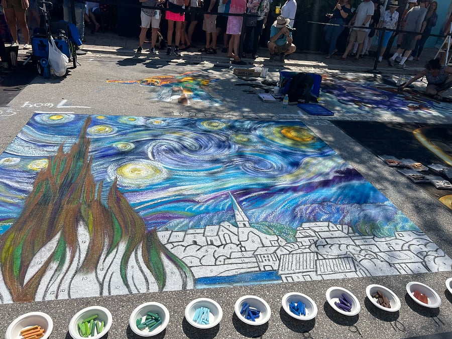 One of the many awesome creations @ the Lake Worth Chalk Festival a local favorite.