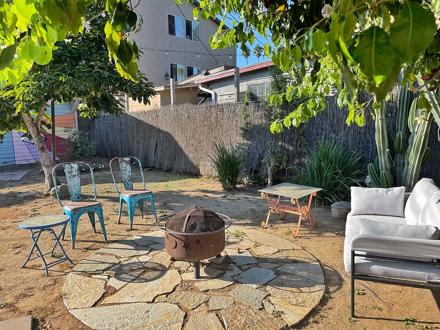 Relax around the firepit.