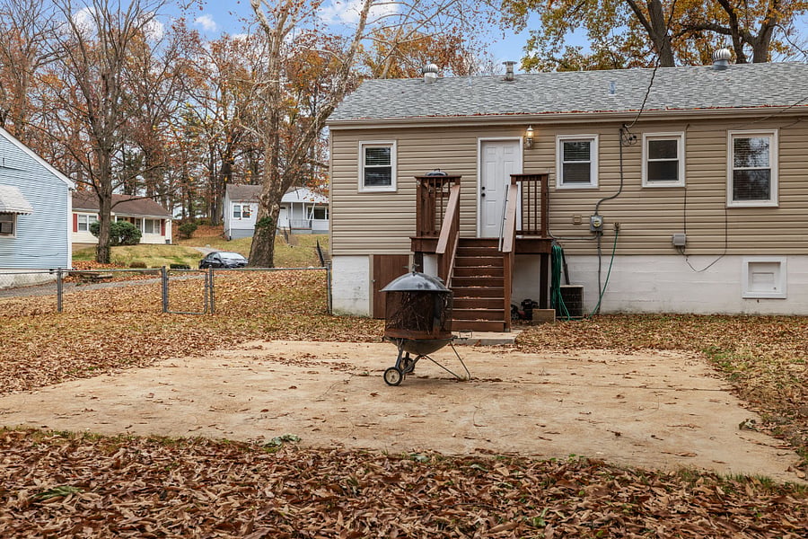 Additional outdoor space if you prefer your evenings off in front of a fire. There will be chairs in place by the time you get here. 