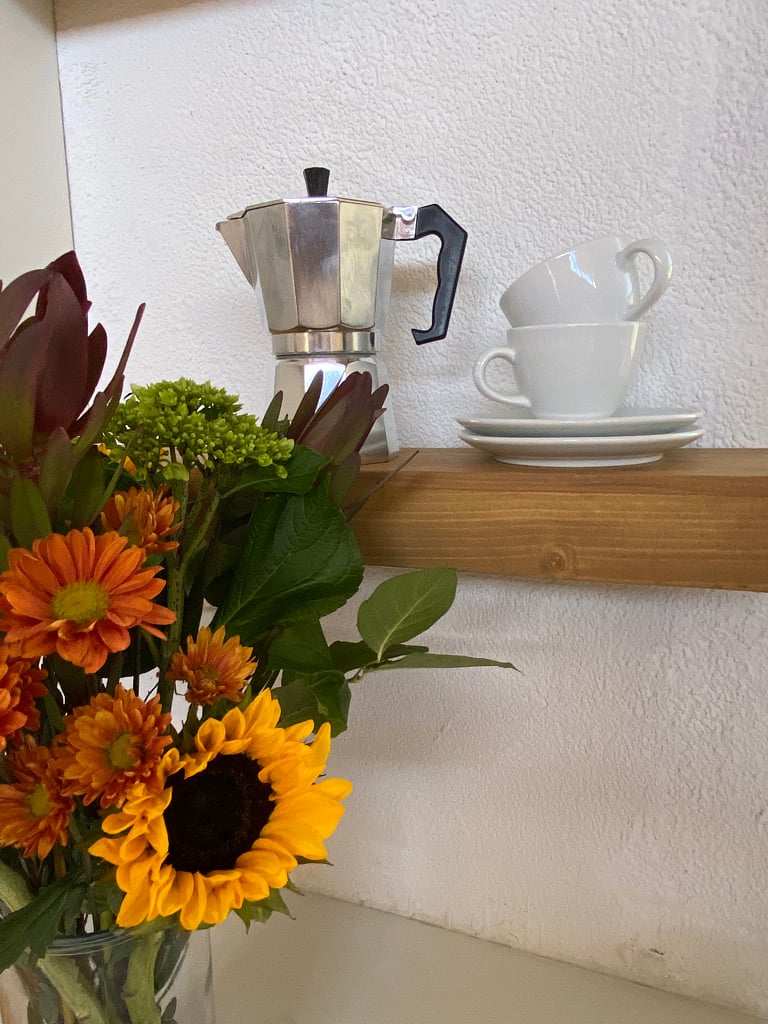 Bright sunny kitchen.