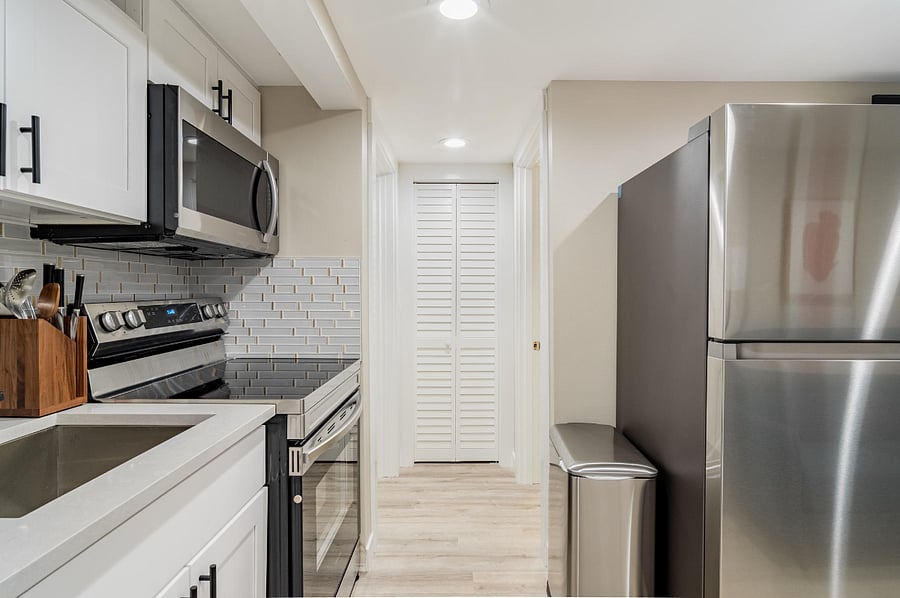 Fully stocked kitchen