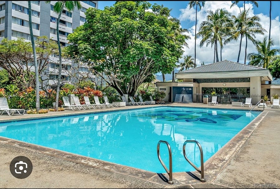 Covered party space next to pool available for rent 