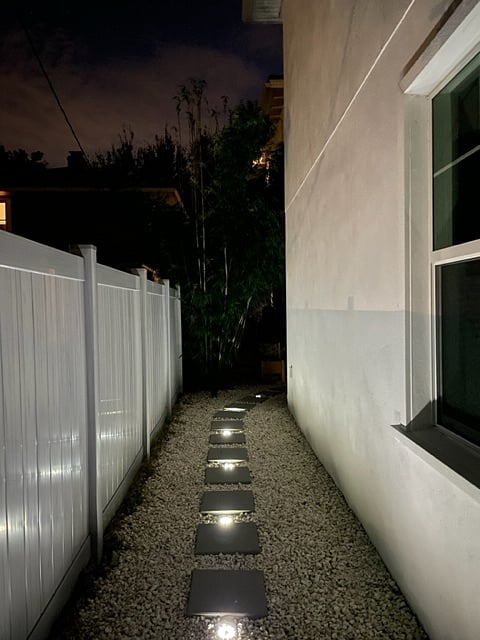 Lit walkway