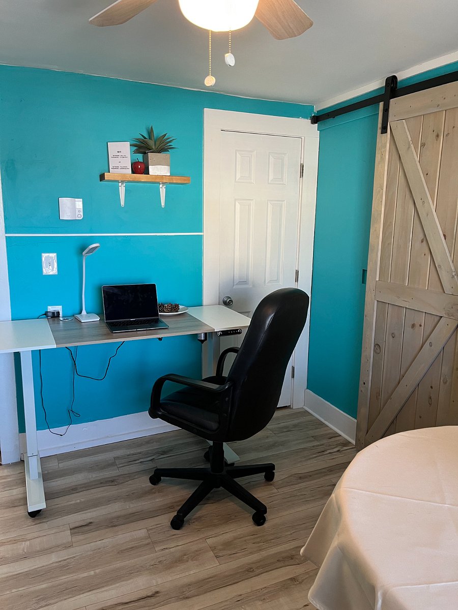 Quiet desk area.