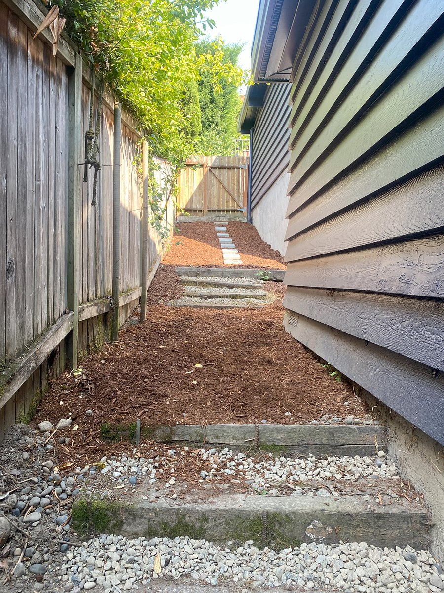 Fenced in yard with pet access via a dog door in the mud room