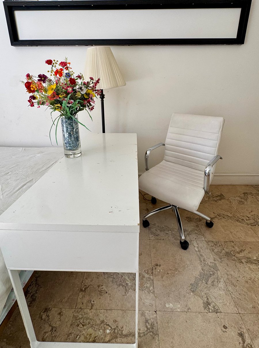 Comfortable desk and chair
