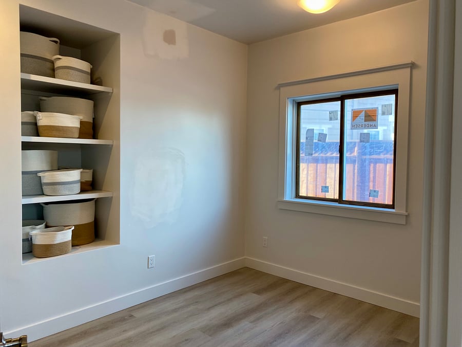 The bedroom before the furniture was placed.