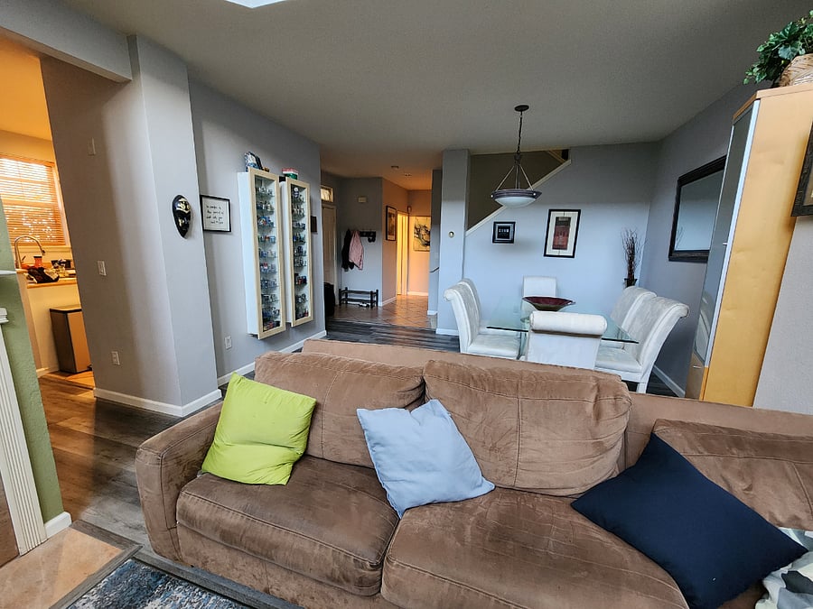 Downstairs living room area