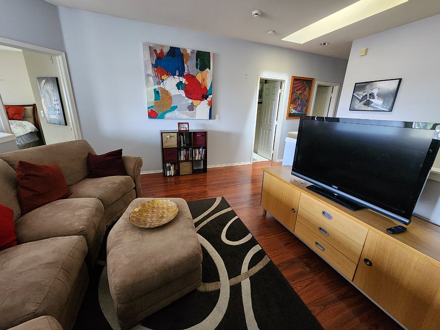 Loft area is perfect for watching your favorite shows after a long day...