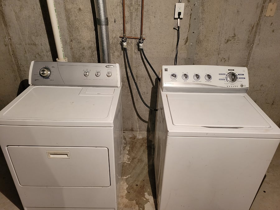 Washer and Dryer in the basement