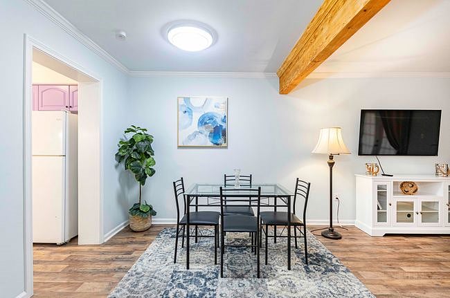 Elegant dining room with a sophisticated ambiance