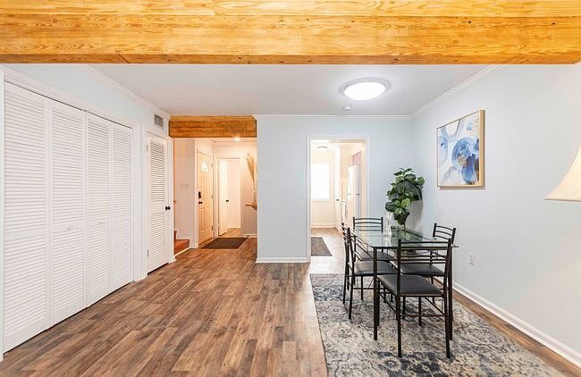 Spacious dining room