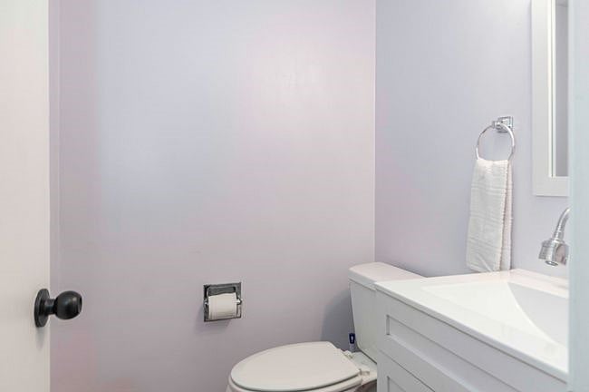 Convenient Half bathroom downstairs 