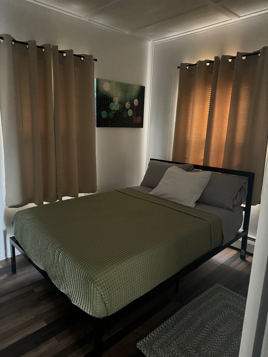 Room darkening curtains