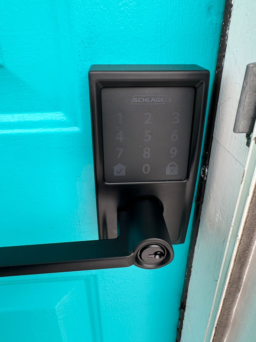 Equipped with coded lock. No key needed