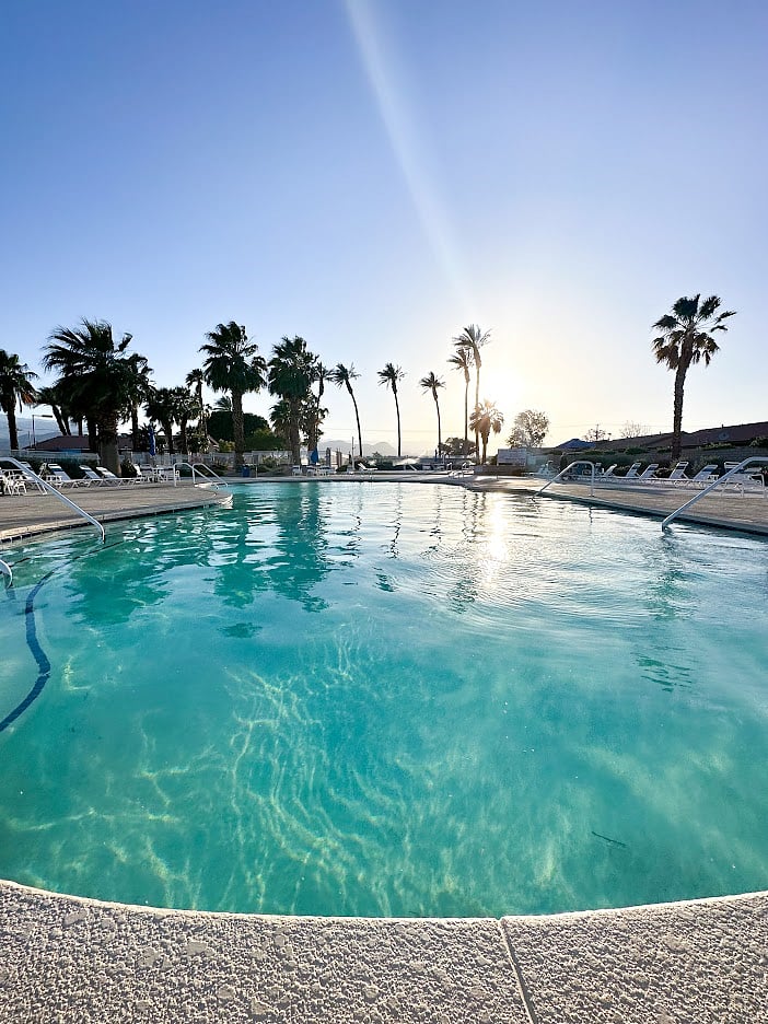 Main salt water, heated pool.