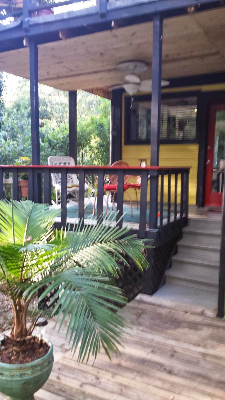 private deck leading to your apartment
